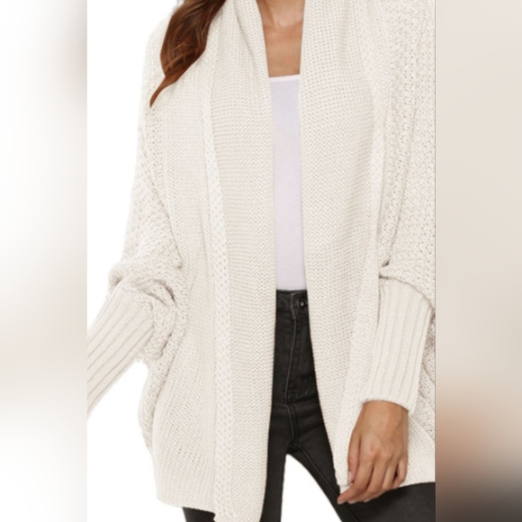 Angel Wings Open Front Batwing Sleeve Cardigan - Picture 4 of 4